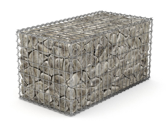 2.0mm - 4.2mm Wire Gabion Basket Mesh For Railway Embankment And Bridge Protection