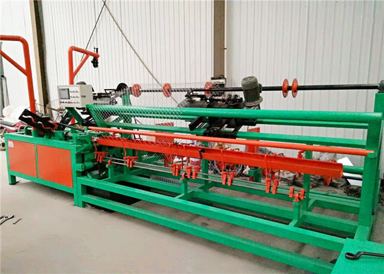 9.0KW Wire Mesh Weaving Machine , 100mm Diamond Mesh Fencing Machine