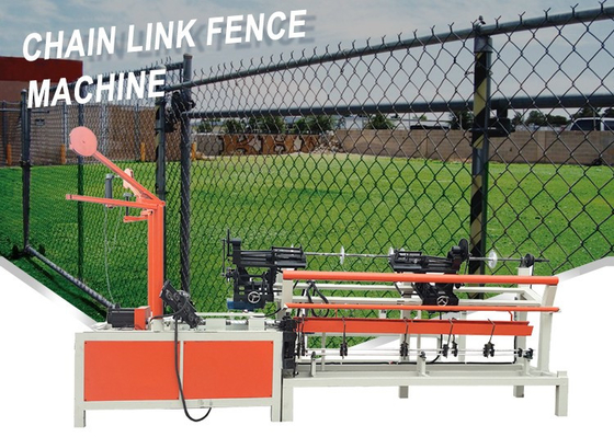Low Noise Automatic Chain Link Fence Machine 2 Feeding wire 1.2mm 2.0mm