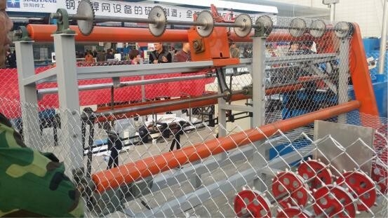 3kw 120*120mm Chain Link Fence Machine 2 Years Warranty