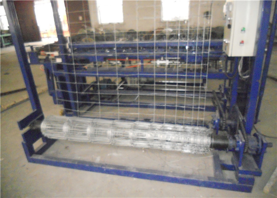 Hinged Joint Cattle Grassland Fence Machine Blue Color 2400mm Width Steel