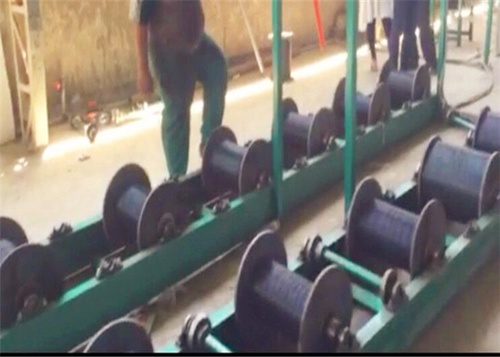 Electrical Annealed GI Wire Making Machine 10g/m2 30g/m2 With Vertical Pay Off Stand