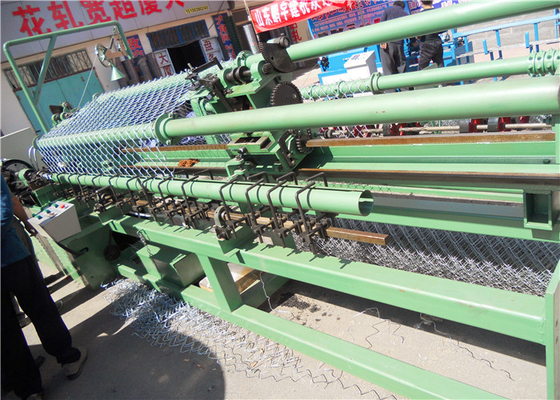 Fully Automatic Chain Link Fence Machine , 170m2/h 5m Orthorhombic Machine